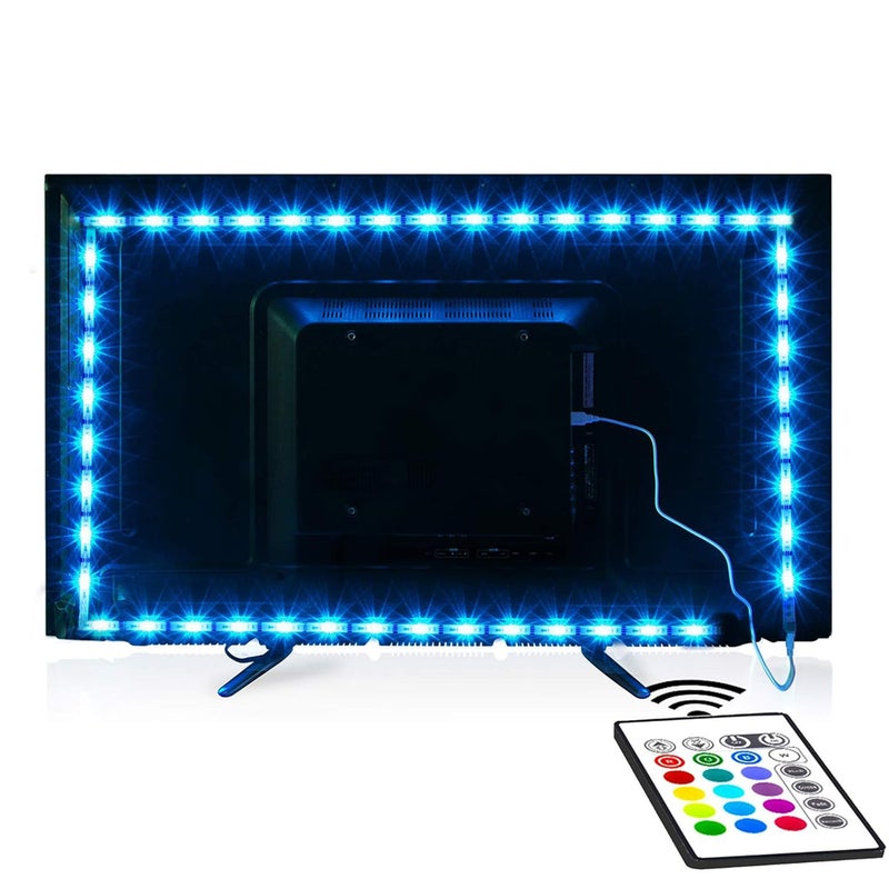 maylit Tv Led Backlight,Maylit 14.3ft Led Strip Lights for 65-75in Tv,USB Powered Tv Lights kit with Remote,RGB Bias Lighting for Room Decor - Image 1